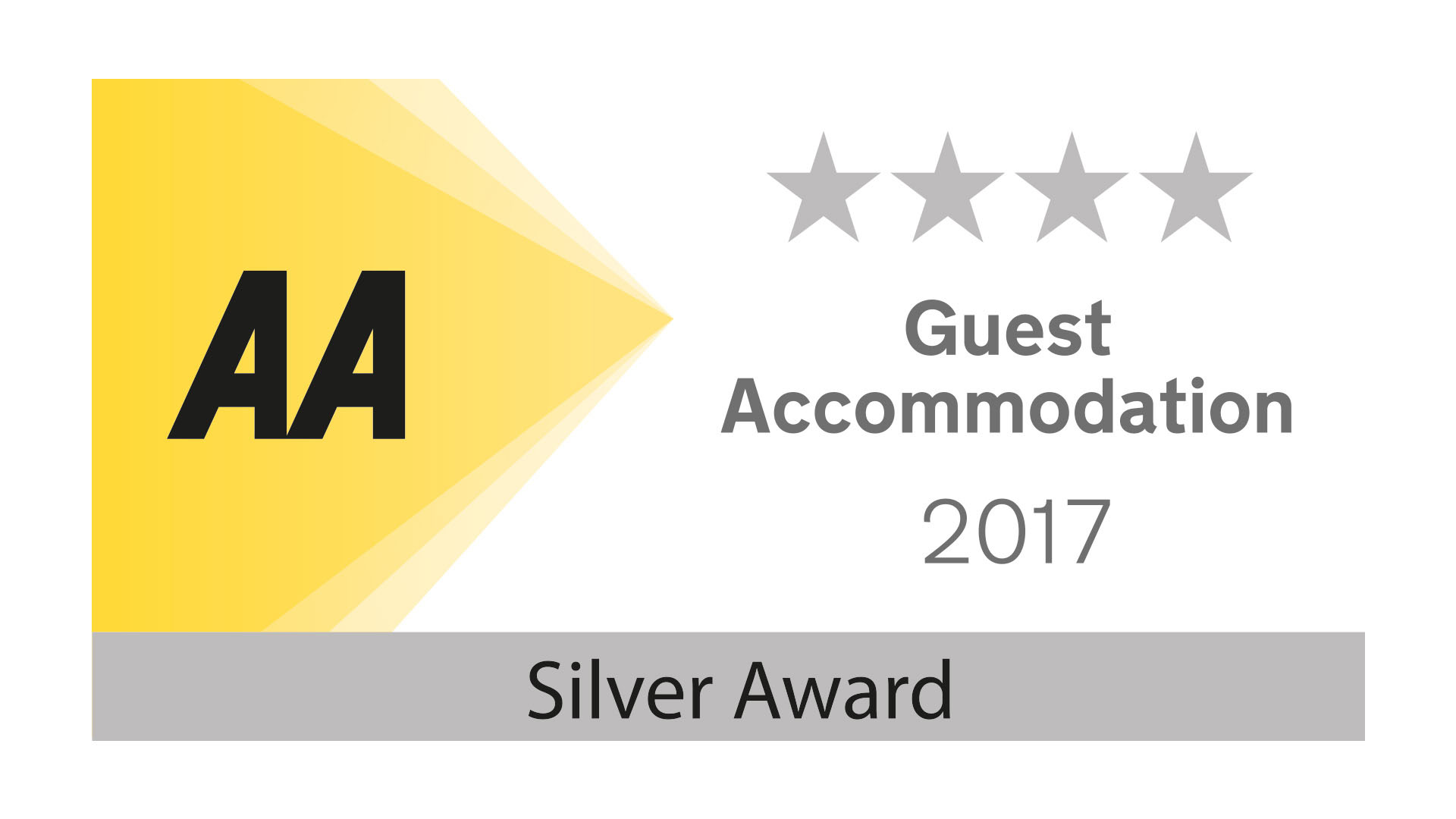The Penellen has been awarded The Silver 4 Star AA Award